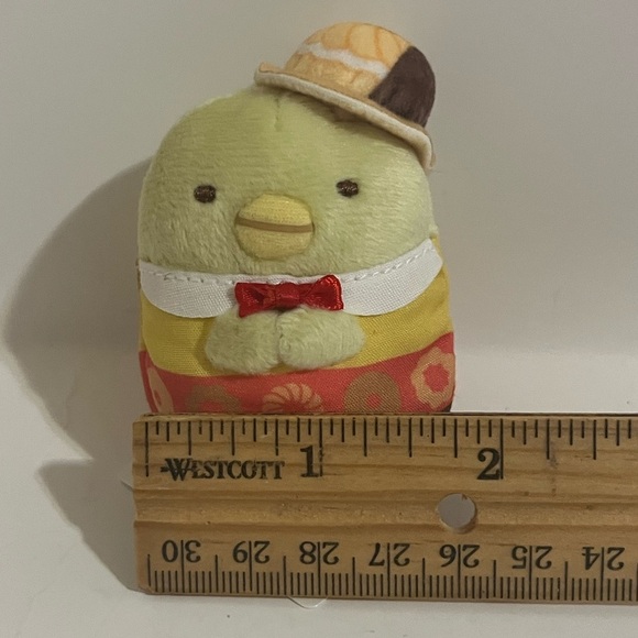 Sumikko Gurashi Mister Donut Penguin Mini Tenori Plush - Picture 4 of 5